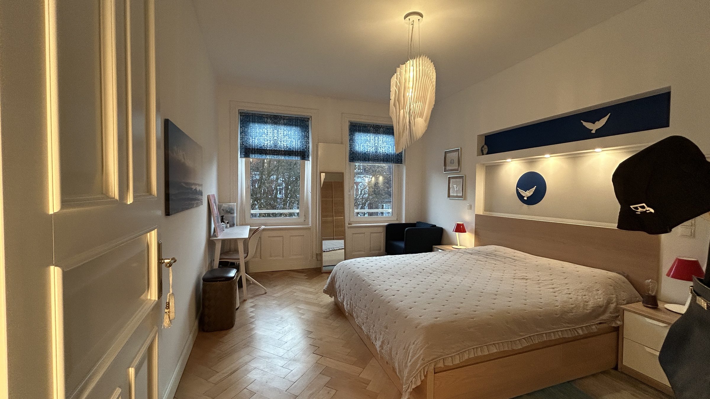 Möblierte 2 Zimmer-Altbauwohnung per sofort in ruhiger Lage auf der Uhlenhorst anzumieten!
