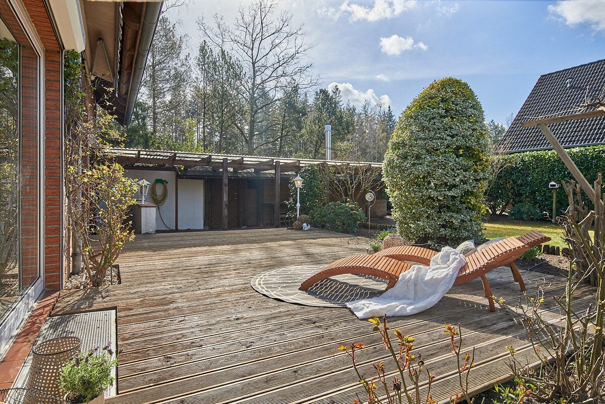 Patio overlooking the shelter