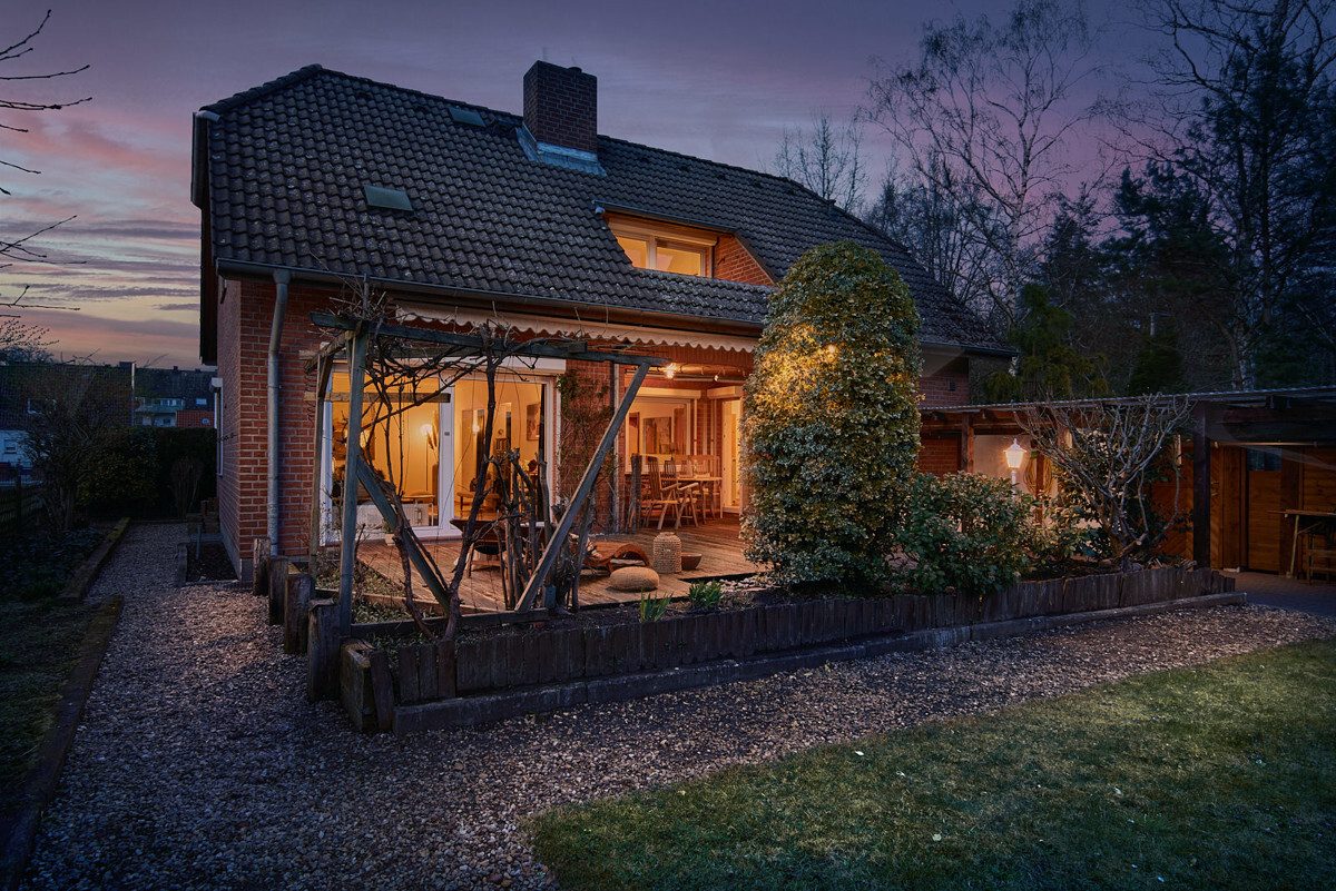 Abendstimmung im Haus