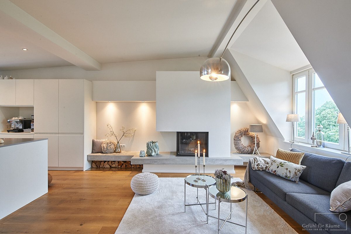Stilvoller Kamin