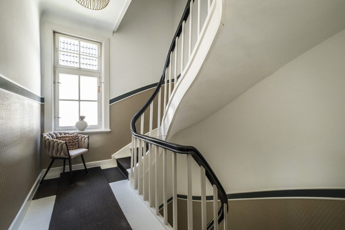 Stylish staircase across all levels