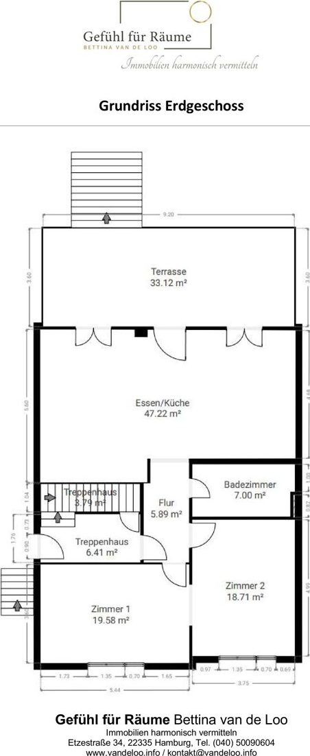 Ground floor floor plan with logo