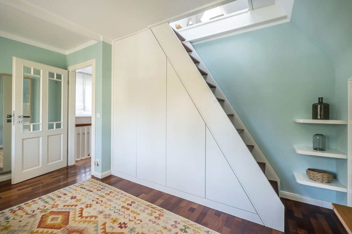 Stairs to the loft space