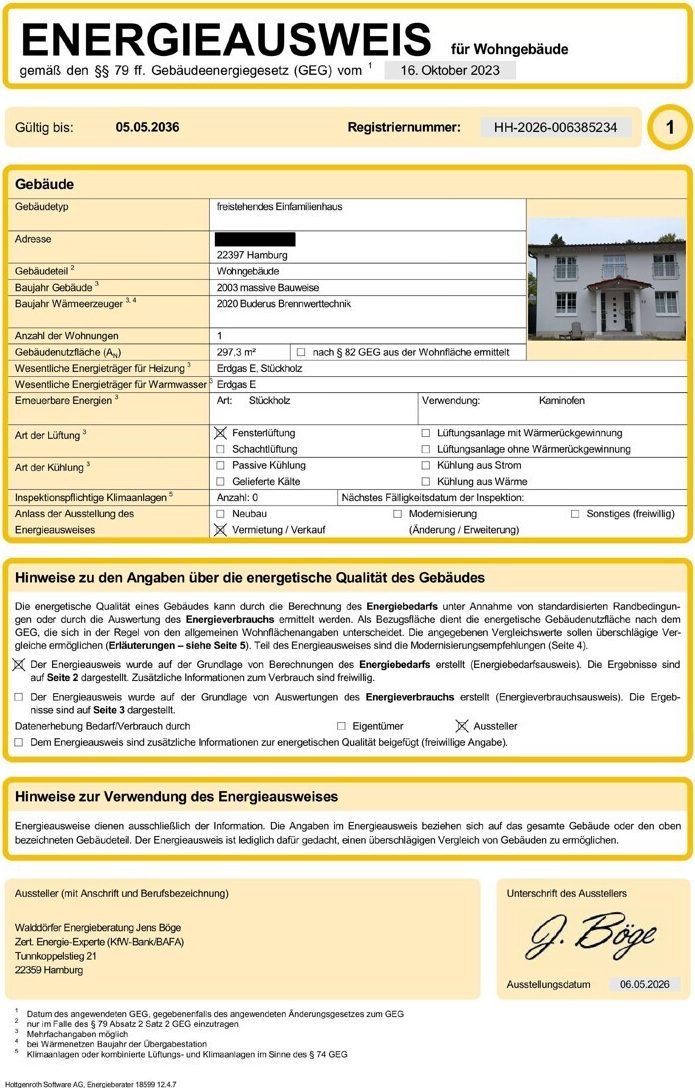 Energieausweis Seite 1