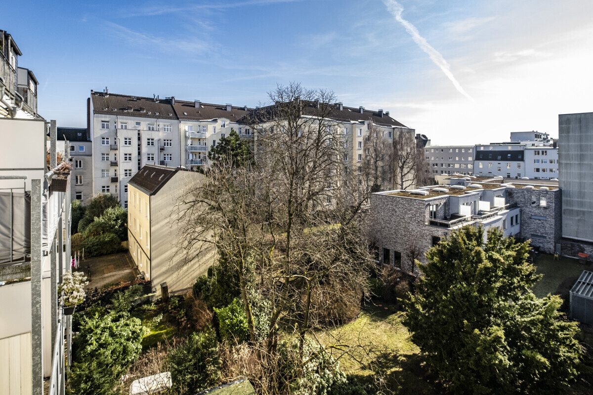 Blick vom Balkon