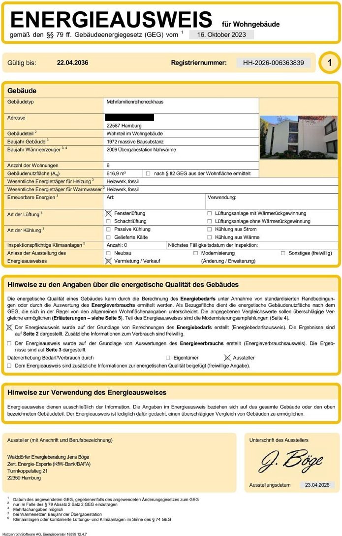 Energieausweis Seite 1