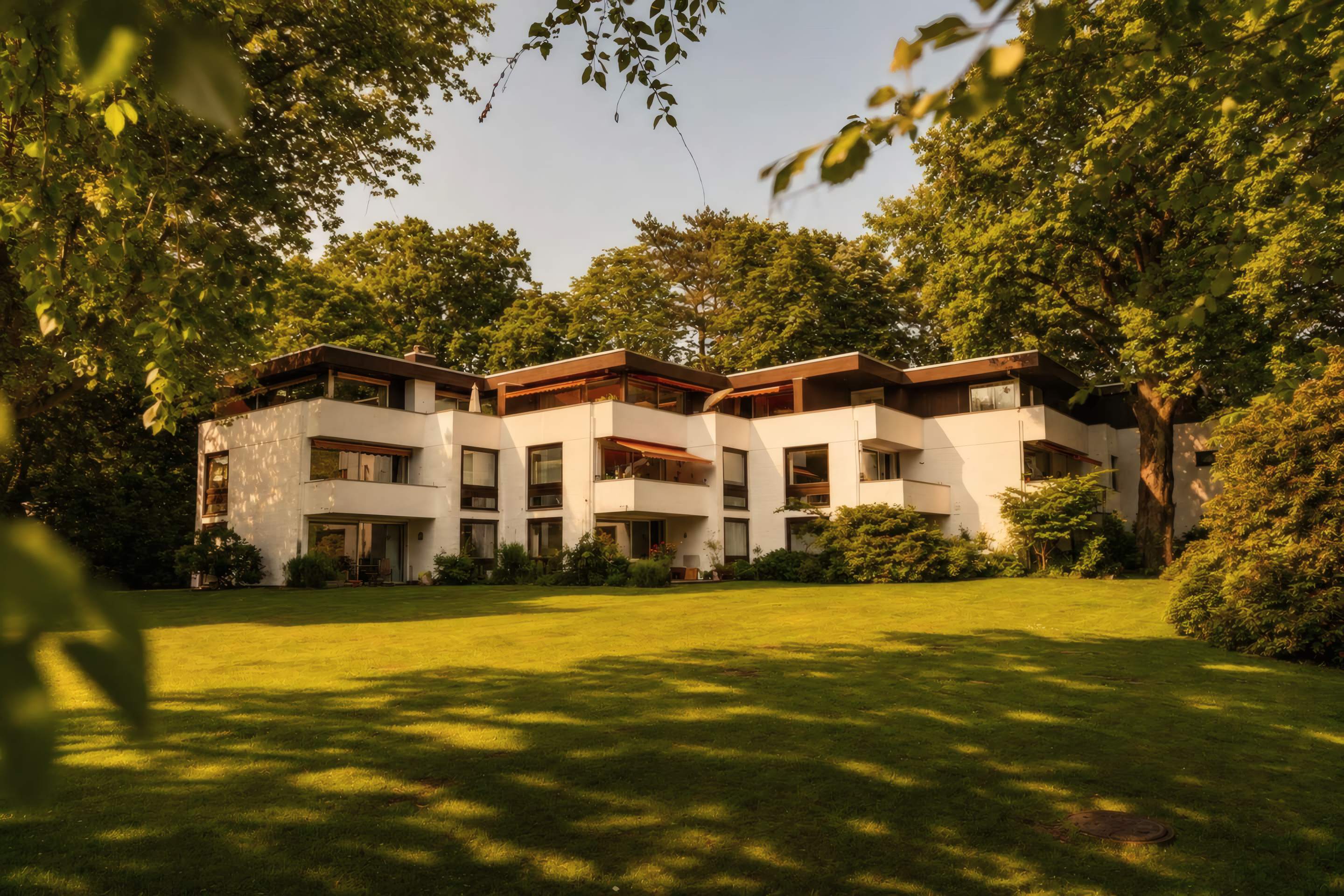 Freistehende Villa mit Vorgarten in Hamburg